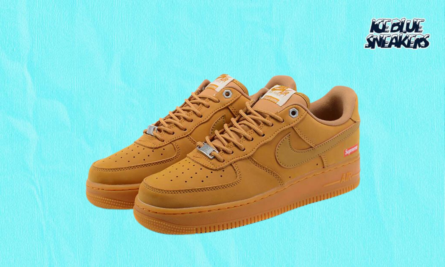 NIKE AIR FORCE 1 LOW X SUPREME BROWN