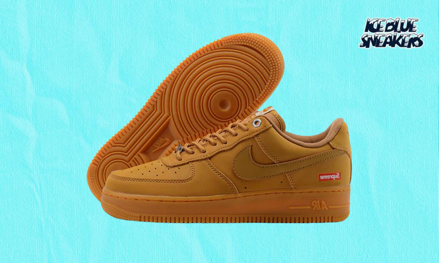 NIKE AIR FORCE 1 LOW X SUPREME BROWN