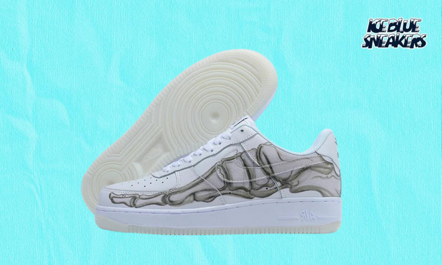 NIKE AIR FORCE 1 LOW SKELETON WHITE