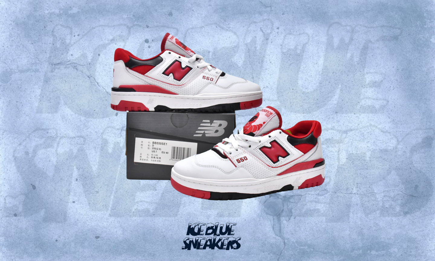 NEW BALANCE 550 White Red