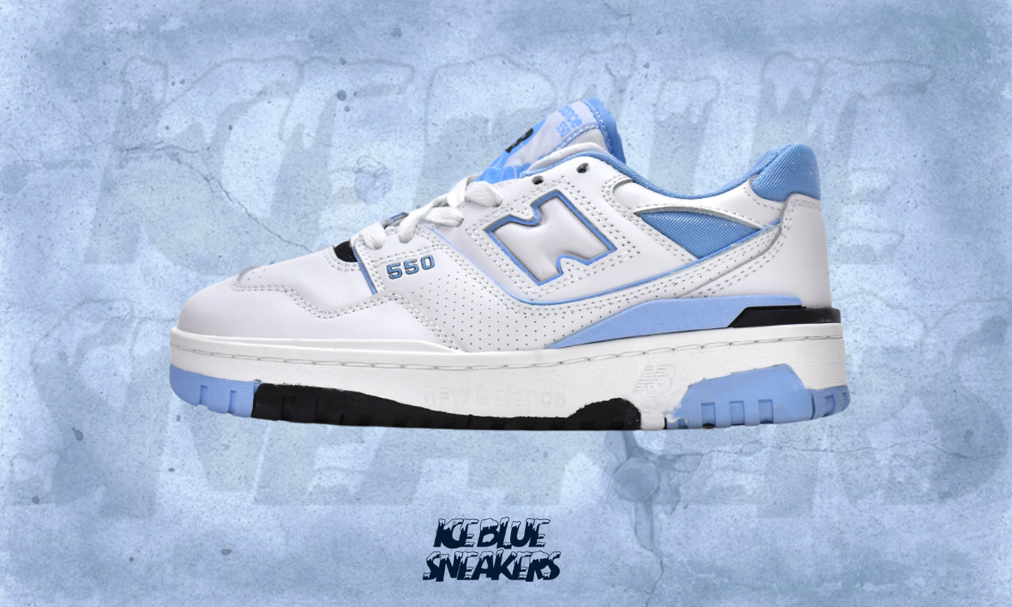 NEW BALANCE 550 White Team Carolina