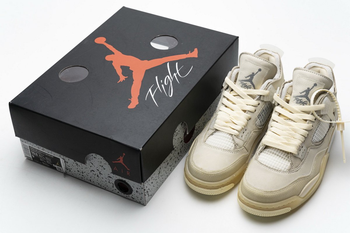 NIKE AIR JORDAN 4 x OFF WHITE “sail”