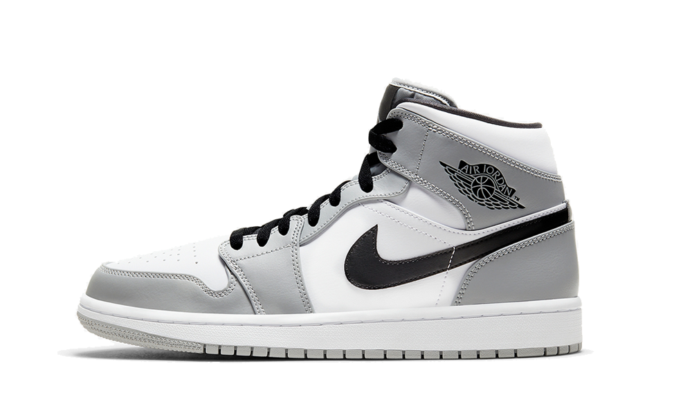 NIKE AIR JORDAN 1 MID LIGHT SMOKE GREY (GS)