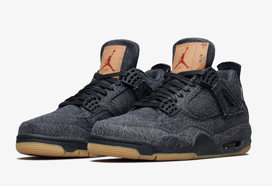 Nike Jordan 4 retro X Levis black