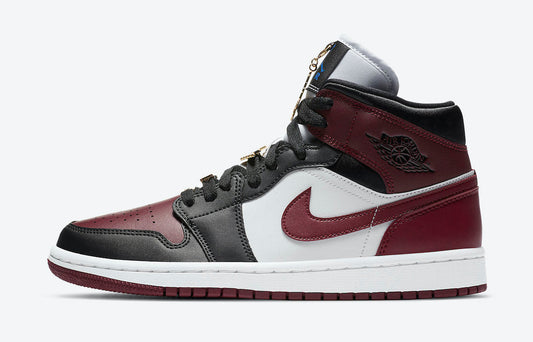 Air Jordan 1 Mid SE Black Dark Beetroot