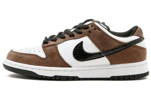 Nike SB Dunk Low White Black Trail End Brown